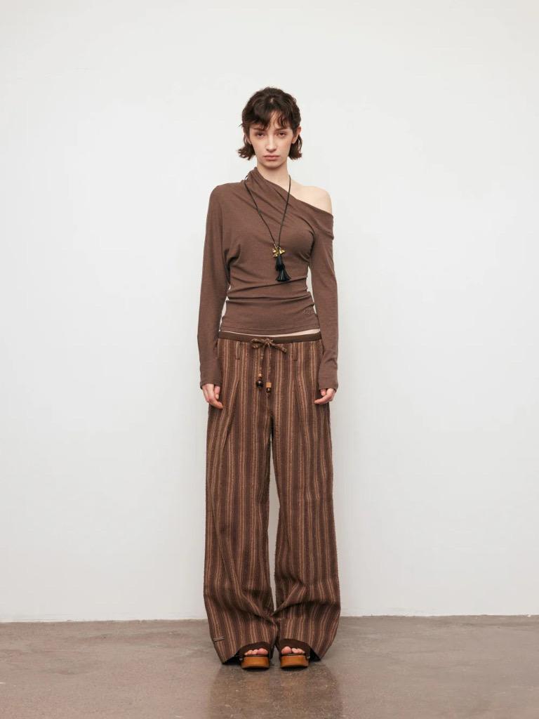 【aespa Winter's Pick】Brown Striped