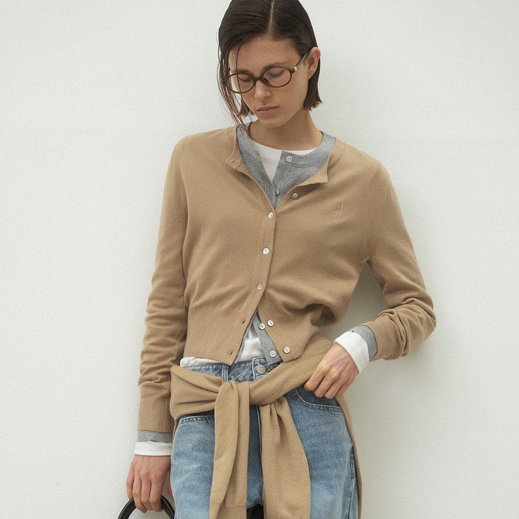 (CD-2147)ESSENTIAL WOOL KNIT CARDIGAN