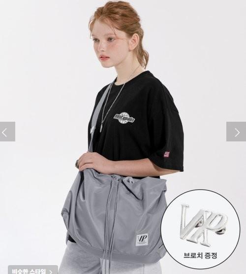 NP 브로치 스트링 메신저 백 그레이