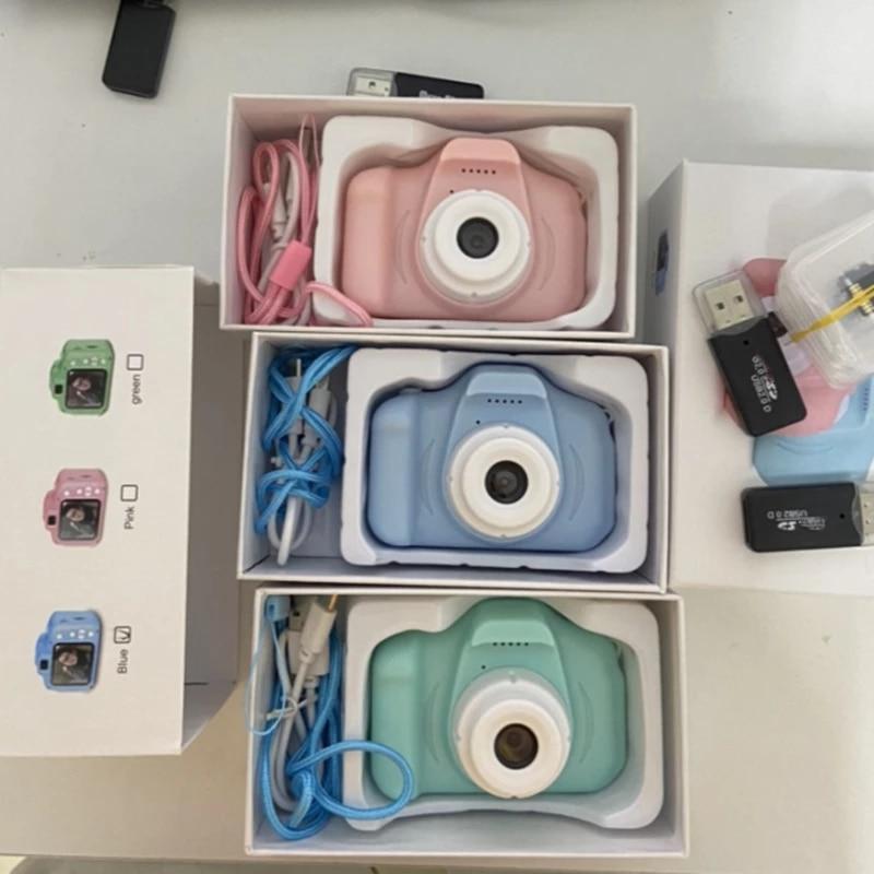 어린이 키즈 카메라 교육 완구 아기 선물 미니 디지털 카메라 1080P 프로젝션 비디오 카메라 2 인치 디스플레이 화면