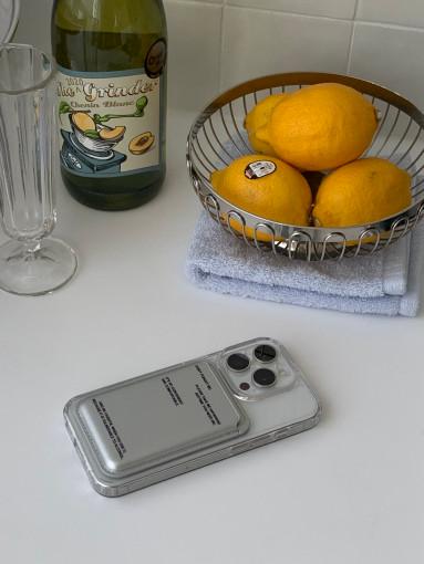 텍스트 맥세이프 카드 지갑 l 2color