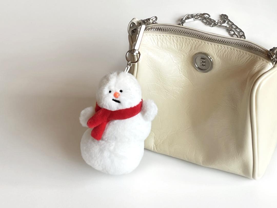 세상 하찮은 귀여움 어쩔눈사람 키링 인형