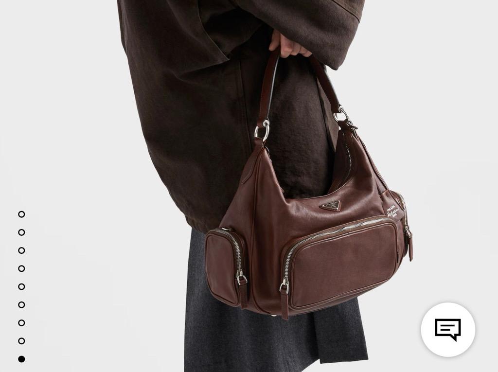 미디엄 워시드 가죽 백