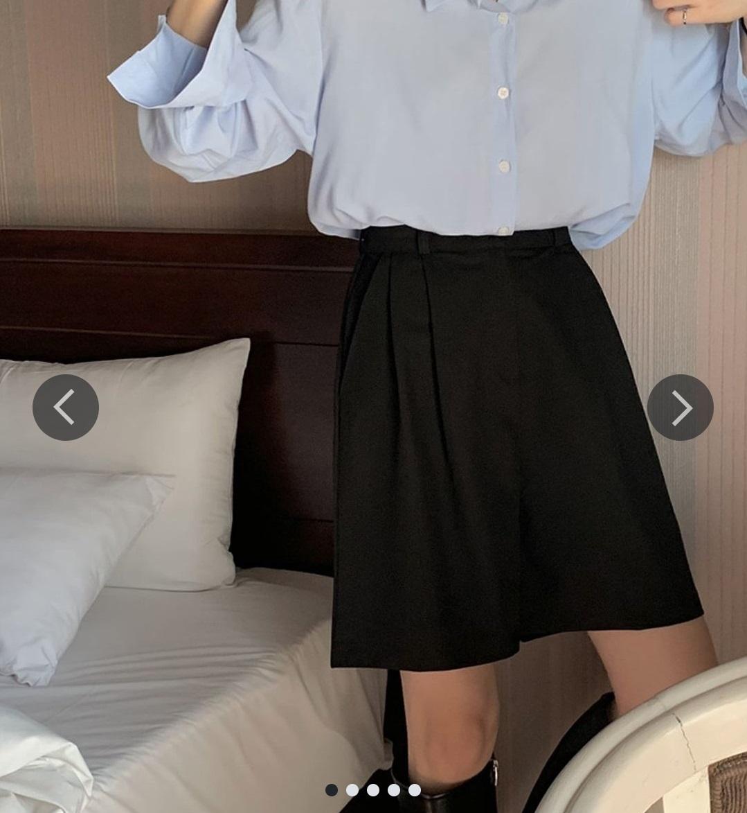 5부 핀턱 하프 버뮤다 찰랑 팬츠 5 color