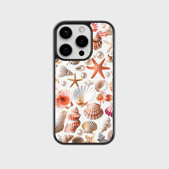 Shells and Pearls Epoxy Phone Case