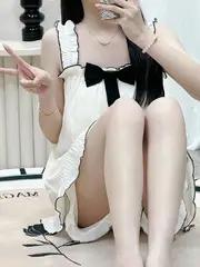 여성용 달콤한 단색 텍스처 러플 트림 리본 장식 파자마 세트, 네모 넥 패딩 캐미 탑 & 반바지, 편안한 느슨한 핏