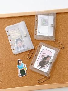 活页本A8M5A7内页收纳袋卡包 升级双面带卡位 可以装本子里零钱包