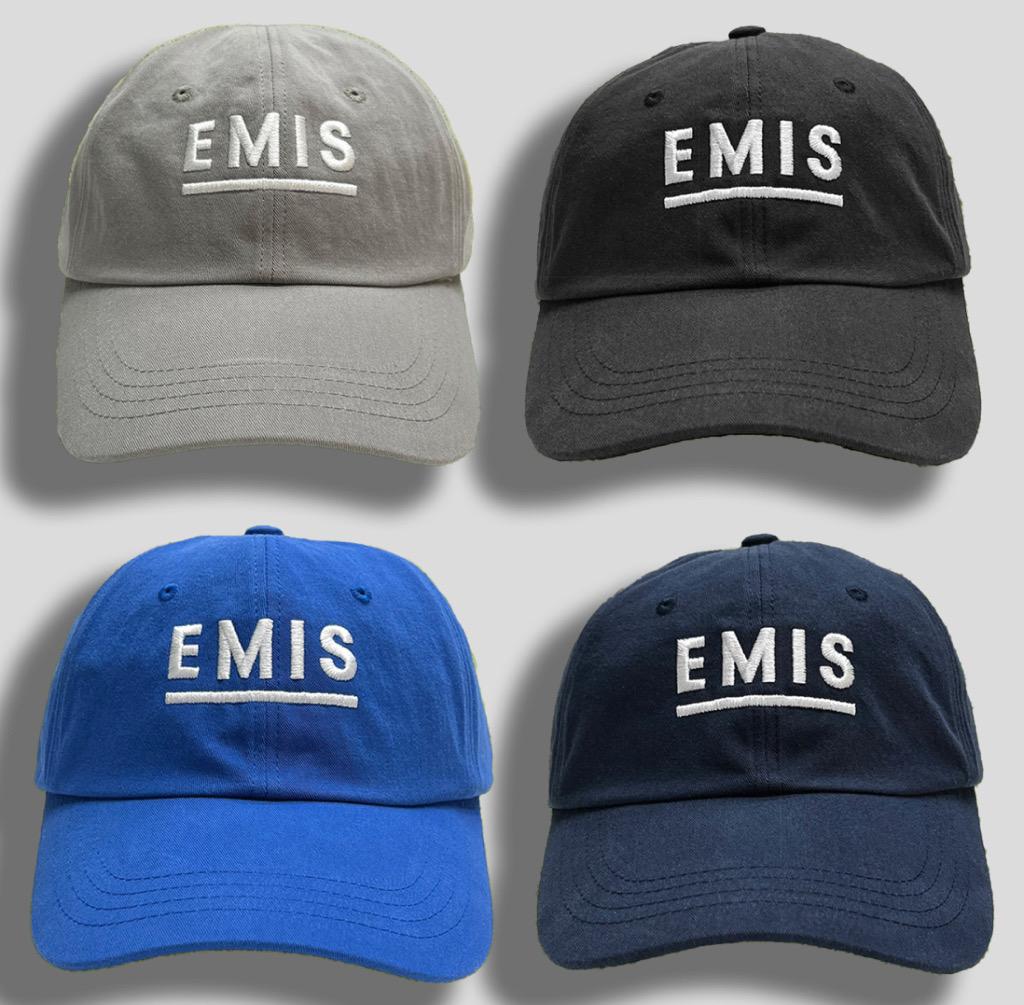 EMIS 이미스 25SS EP13 볼캡 모자(그레이/블랙/블루/네이비/레드)