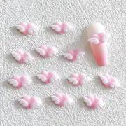 30 Pcs 빛나는 천사 날개 네일 아트 매력-DIY 네일 디자인 및 음악 축제 장식을위한 3D 수지 장식 액세서리