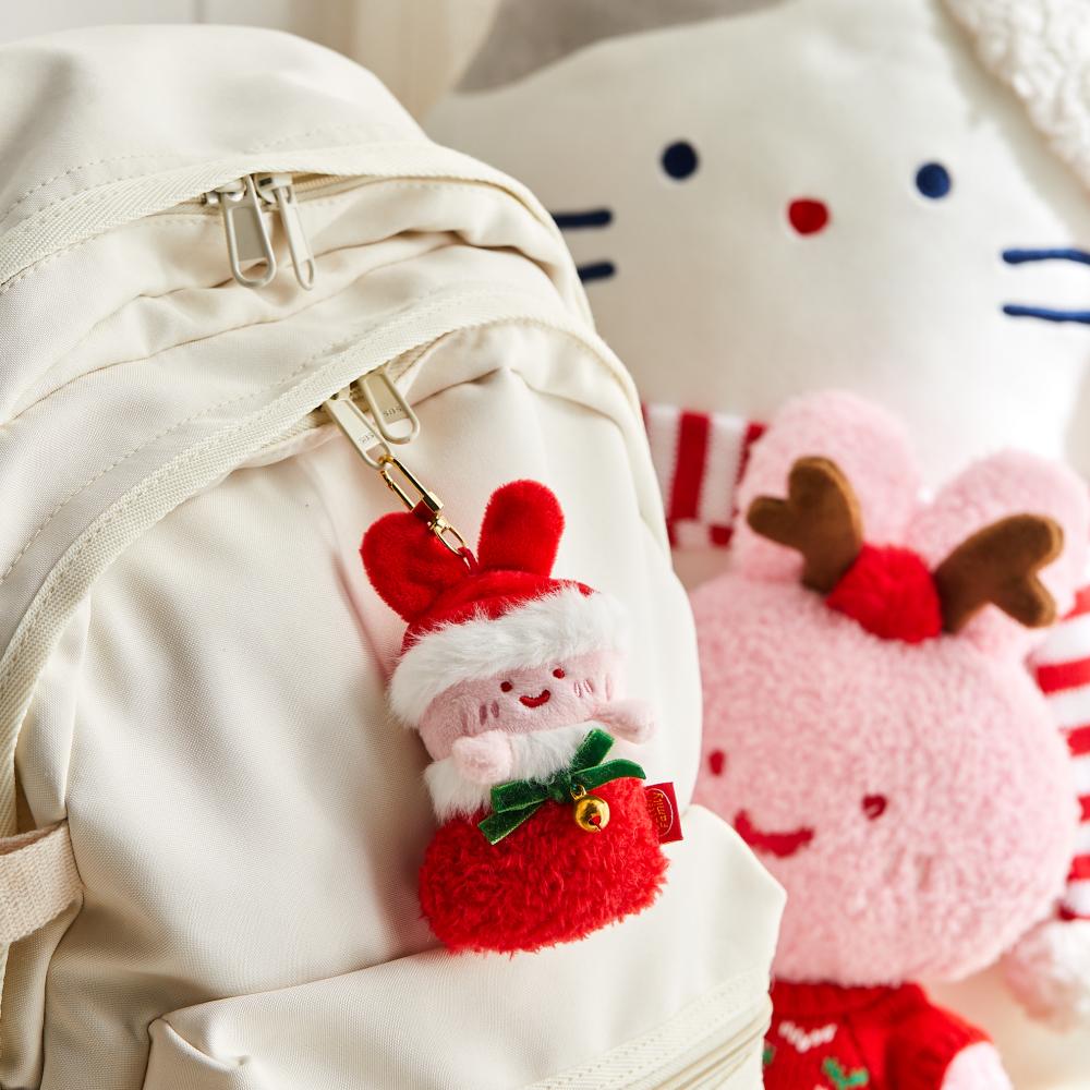 BT 크리스마스 스크래빗 양말 산타 미니키링