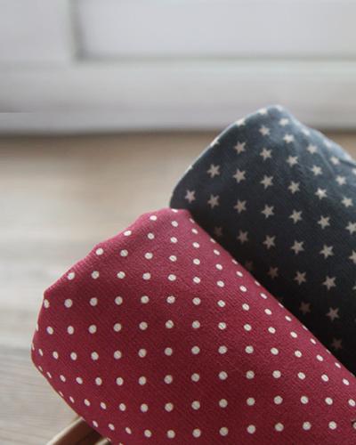 코듀로이 빈티지 골덴원단 도트 별 스타 2종 51699