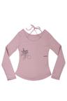 orchid letter tee (dusty pink)