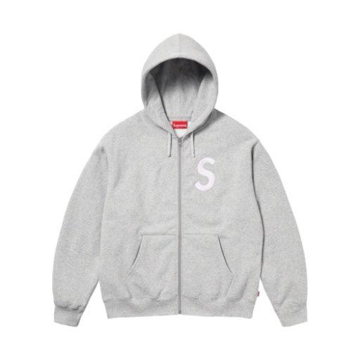 슈프림 S 로고 집업 후드 스웨트셔츠
