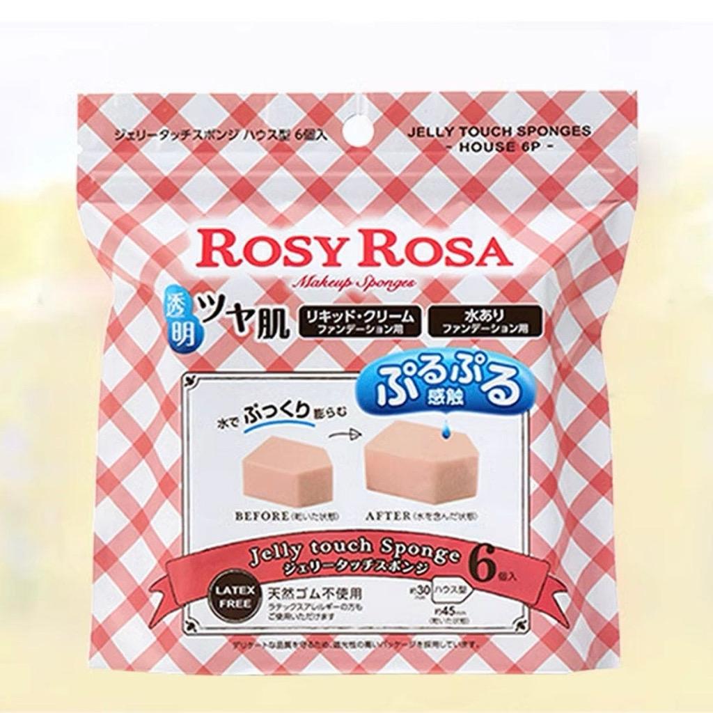 로지로사 젤리 퍼프 메이크업 스펀지 하우스형 6개입