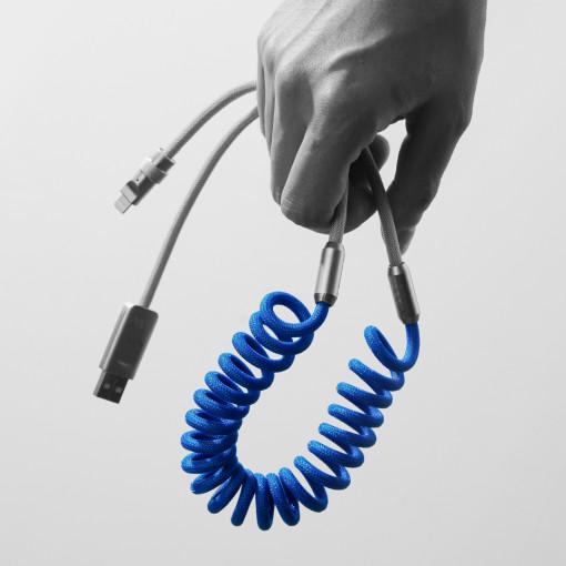 USB to C 타입 스프링 고속 충전 케이블 초고속 충전기 선 100W