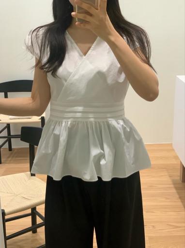 frill blouse (2color)