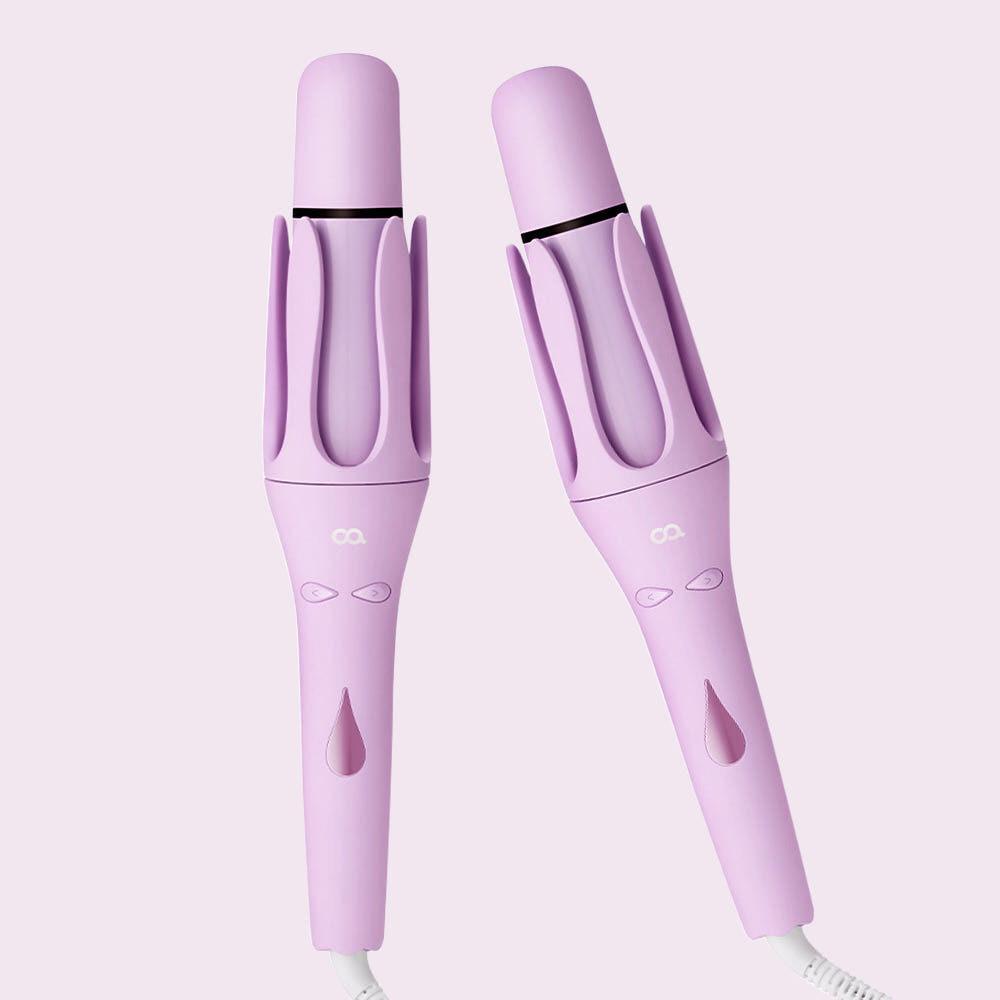 오아 오토 고데기 자동 회전 봉고데기 웨이브 아이롱 롤링 고대기 퍼플