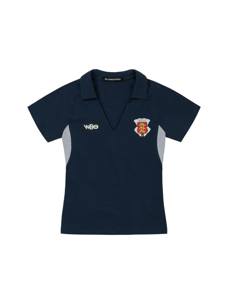 Cotton Football Half Sleeve Navy