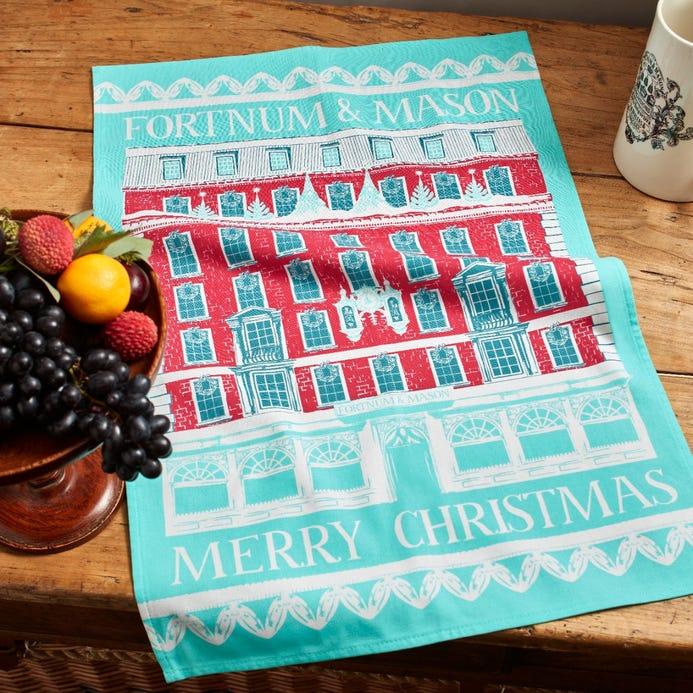 Piccadilly House Christmas Tea Towel