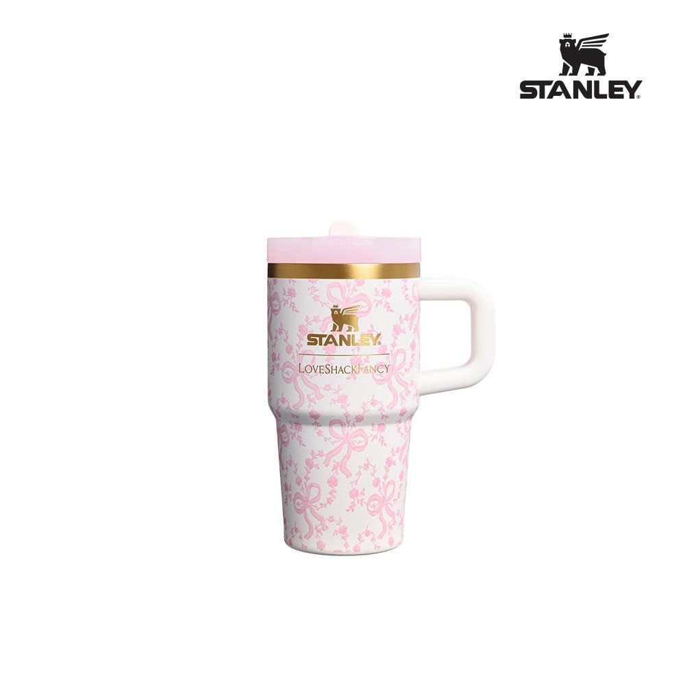 스탠리 1913 x 러브쉐이크팬시 홀리데이 퀜처 프로투어 플립 스트로 텀블러 591ml 코케트 보우 샹티이