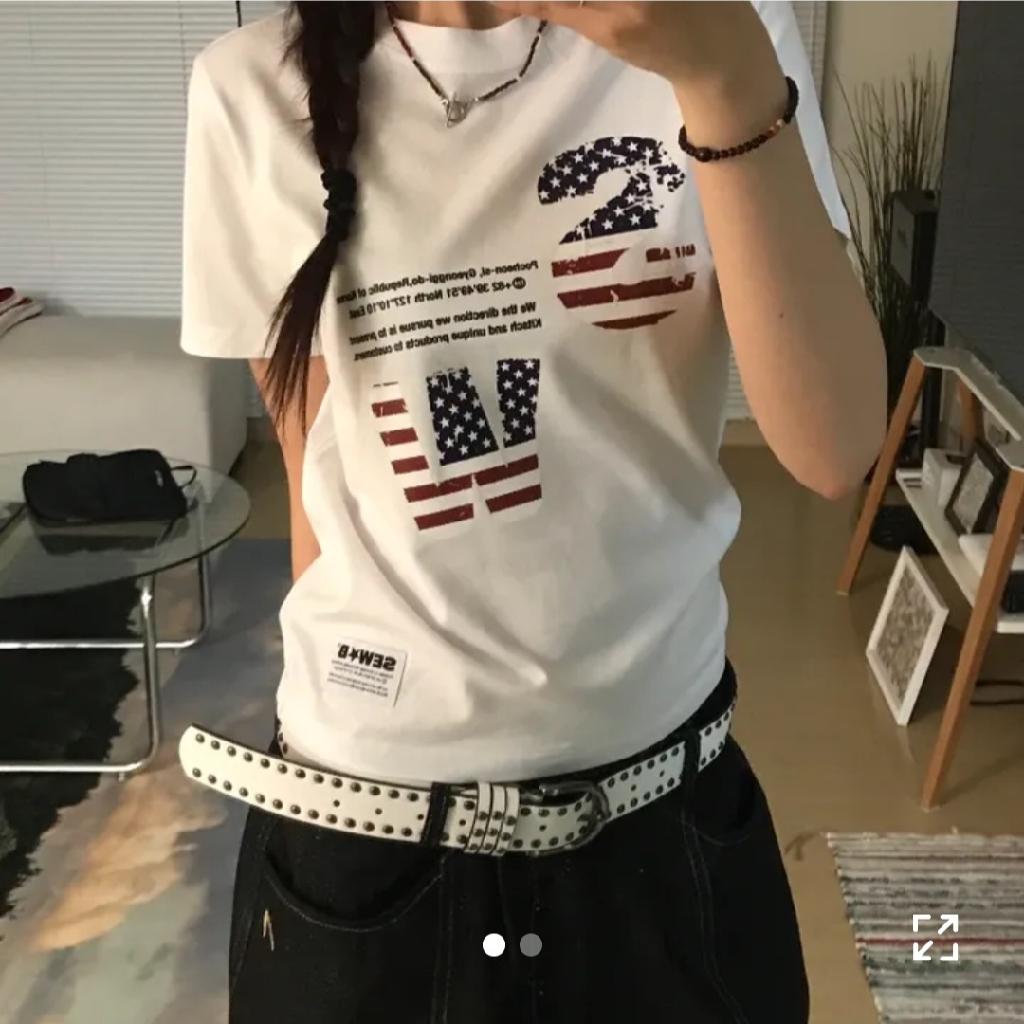 [MADE] *정품 확인* 세미크롭 SEW-US 반팔티