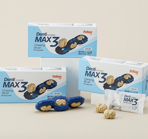 [본품+브러쉬] 펫띵 덴티맥스3 하드타입 스타터세트
