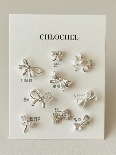 [무배] 미니 진주 리본귀걸이 실버925 은귀걸이 8type