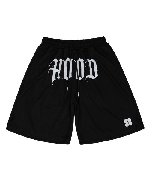 HOOD 베스킷볼 메쉬 숏팬츠 블랙