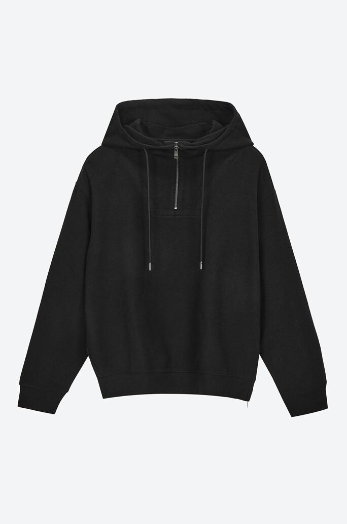 [SYSTEM HOMME] 하프 집업 후드 탑