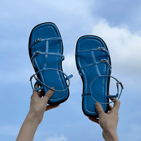 [당일출고][제작]애브린스트랩통굽샌들(3cm)