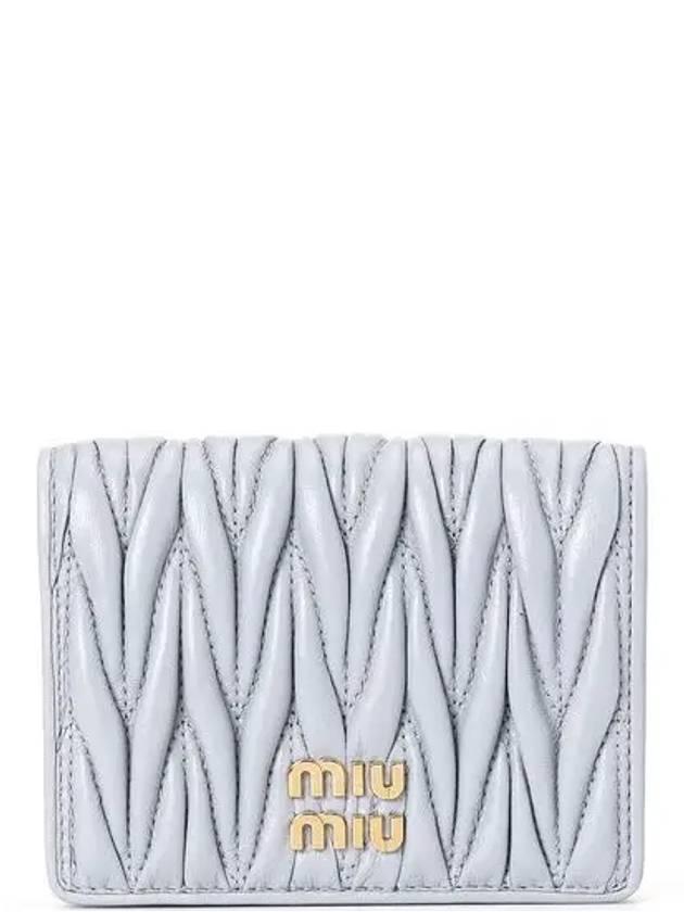 미우미우 마테라쎄 4CC 반지갑 11 블루 5MV204 2FPP F0591