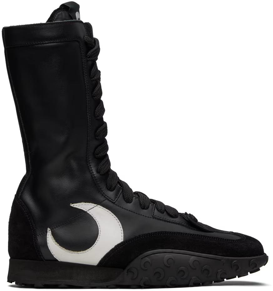 블랙 MS 라이즈 하이탑 스니커즈