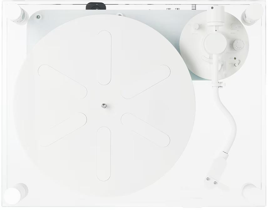 화이트 투명 턴테이블