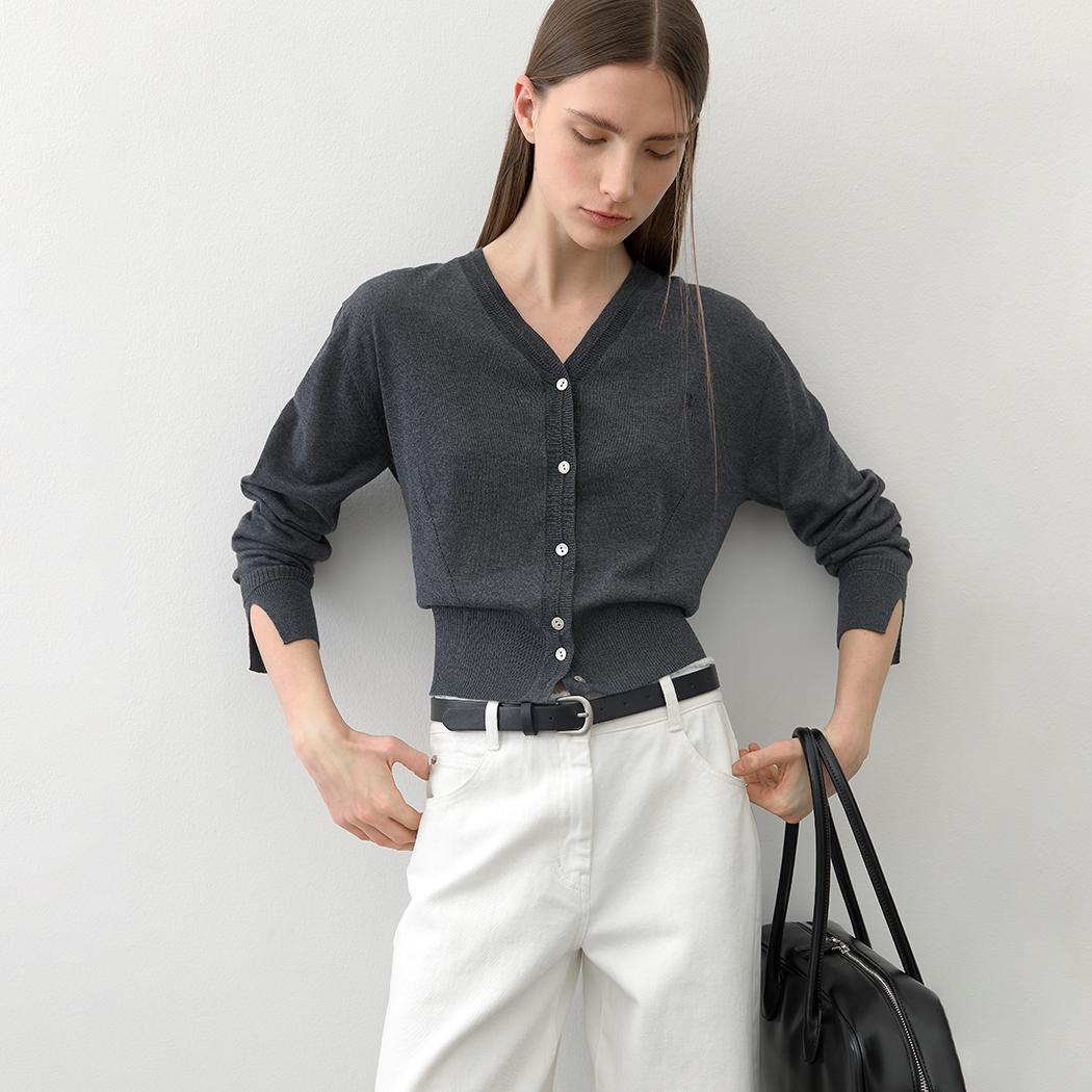 (CD-2191)ESSENTIAL WOOLCY KNIT CARDIGAN