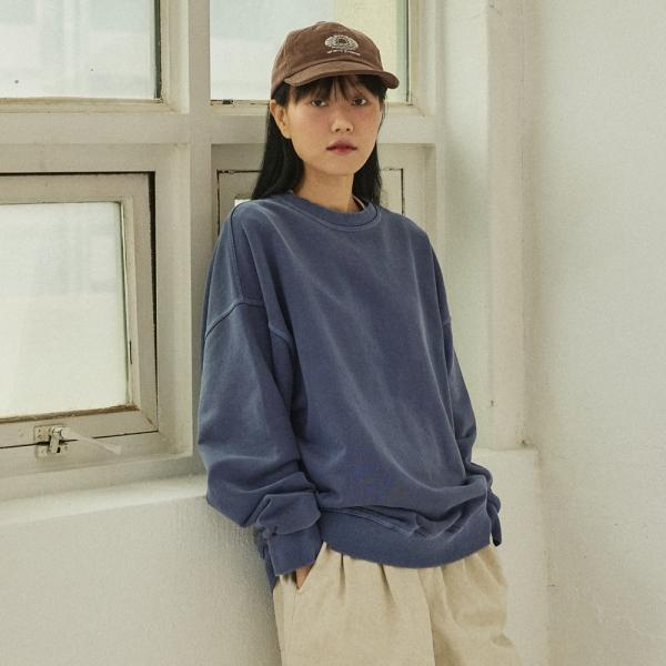 [캐피디자인] PIGMENT SWEAT SHIRT (VINTAGE NAVY)