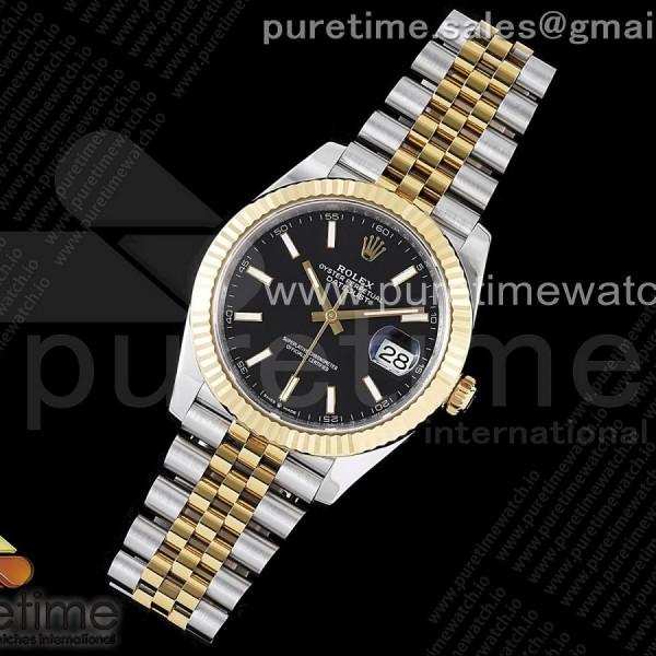 VS공장 롤렉스 데이저스트 41MM 옐로우 골드 콤비 블랙 바인덱스 쥬빌레 VS3235 /DateJust 41 126333 904L SSYG VSF 11 Best Edition Black Dial on Jubilee Bracelet VS3235