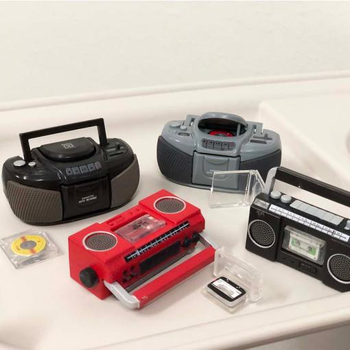 mini Radio CD player 미니 라디오 카세트 씨디 플레이어 가챠