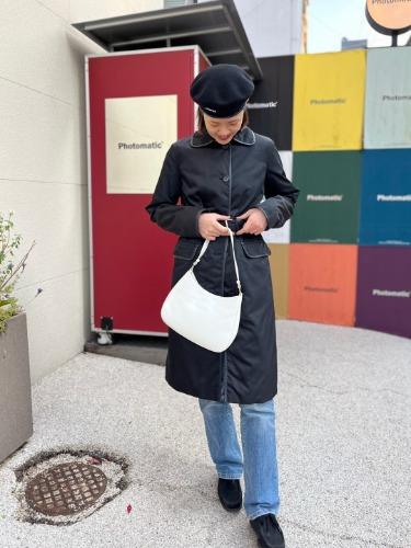 prada nylon single coat(38 size, 55 사이즈 추천)