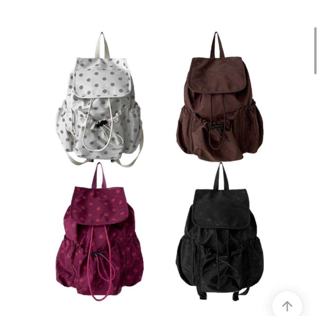 [빈티지🤎] 메이린 도트 백팩 가방 4color