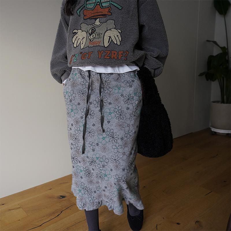 러피 플라워 스커트 49683