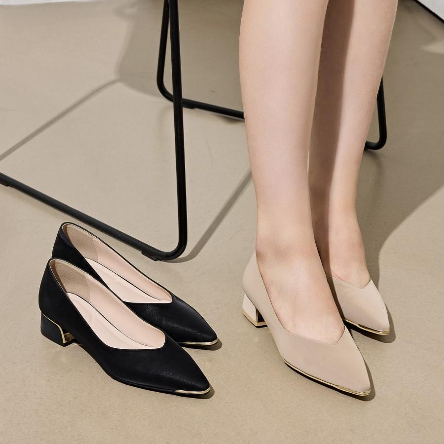 인텐스 by 엘칸토 여성 V컷 로우 펌프스 3cm LCWD48I439