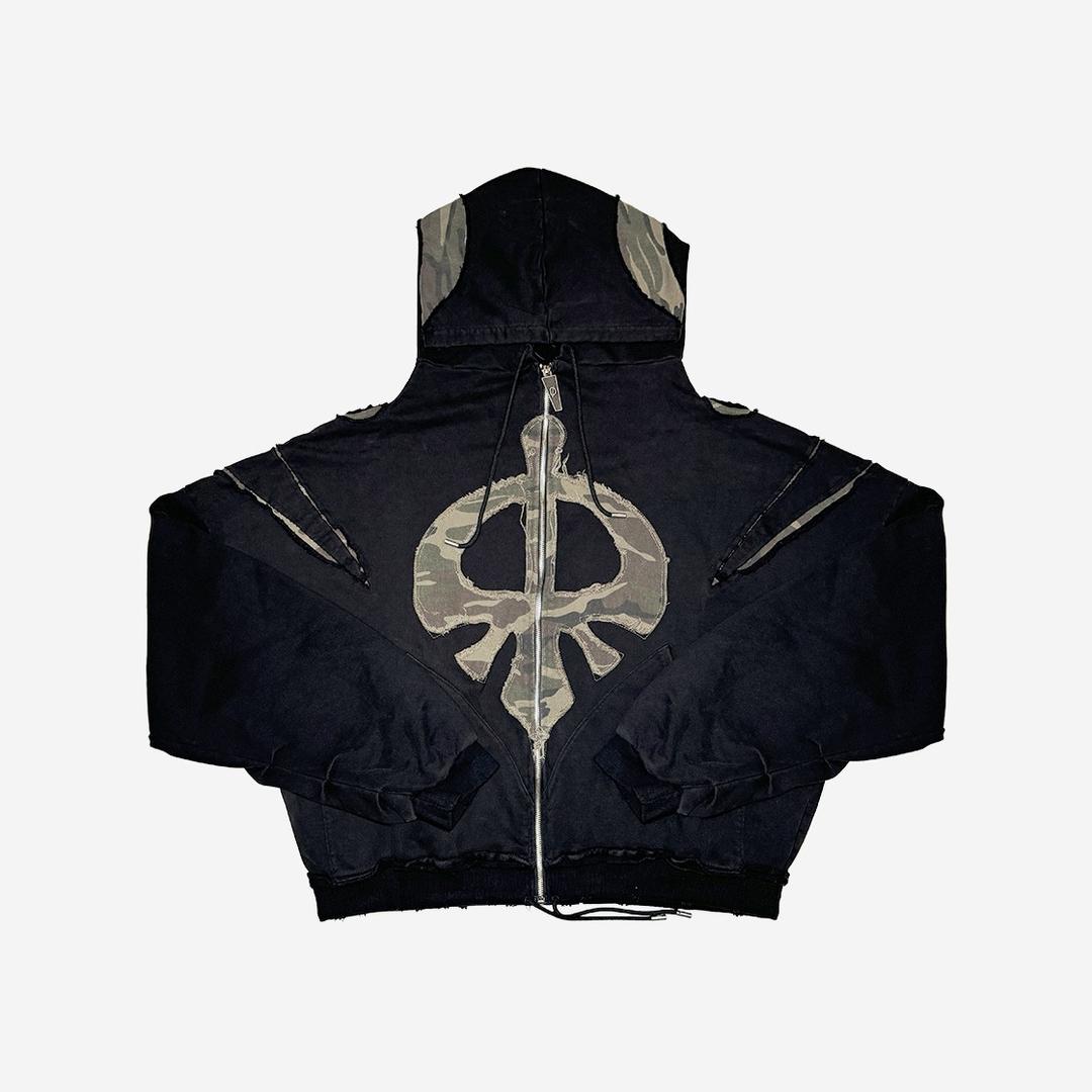 IATF x Skoot Grow Op Hood Zip Up Black