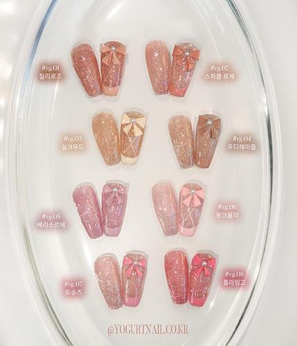 [단품] 요거트젤 발레리나 반사 글리터젤네일 봄네일