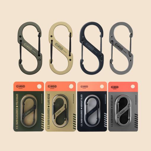 카고컨테이너 하드 카라비너 10개입 M사이즈 캠핑 등산 고리 : 카고컨테이너