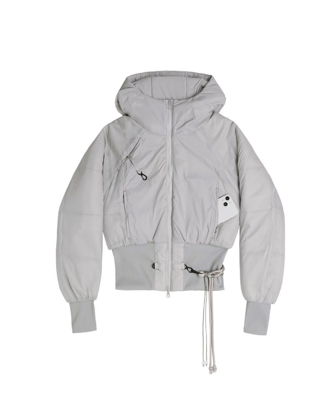 Reversible Short Padded Jacket / Grey