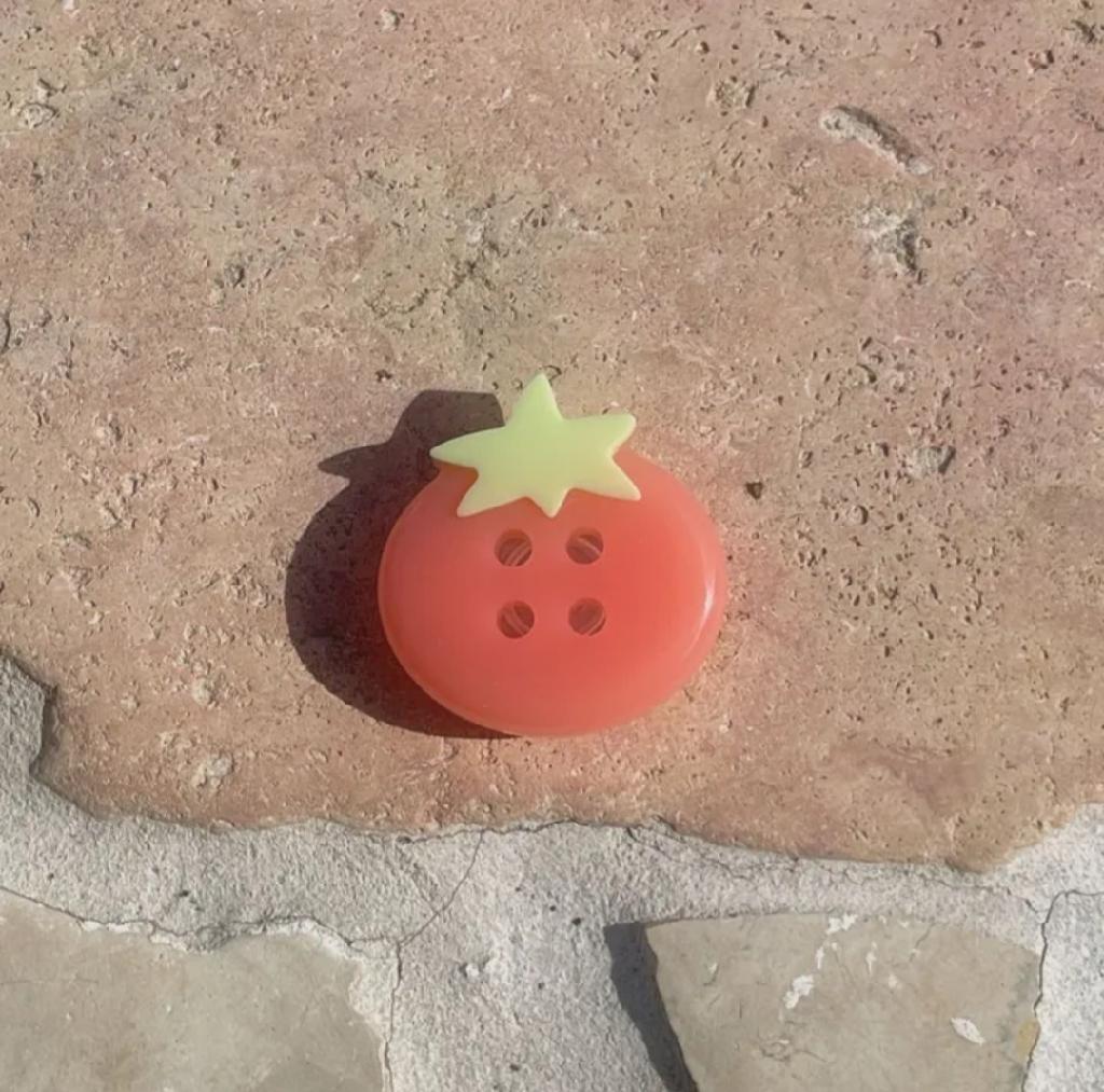 [hm] 설탕 묻힌 토마토 단추 그립톡