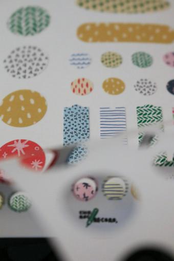 pattern label sticker(2type)