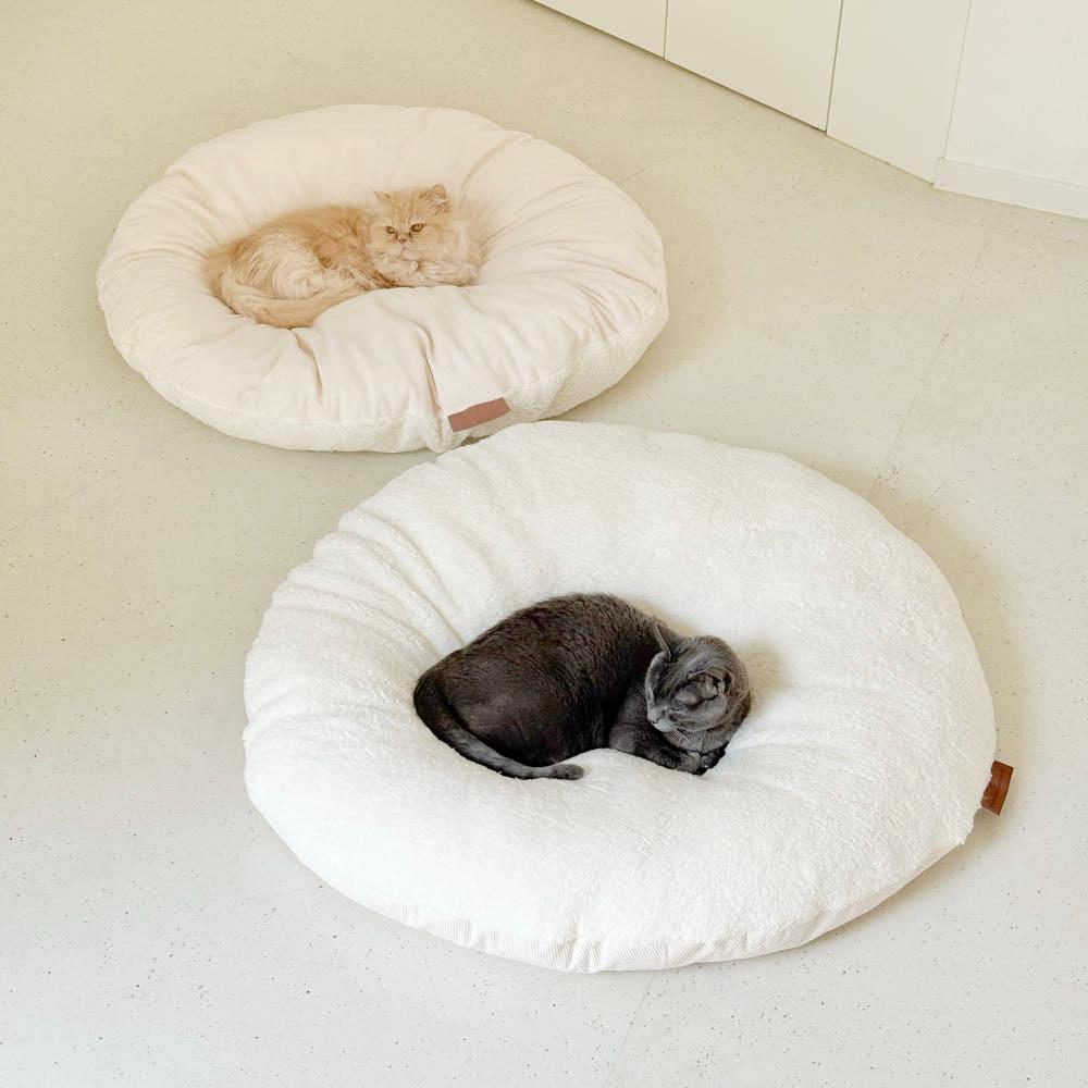 우루룽 대왕 호떡쿠션 강아지 고양이 원형 대형 방석