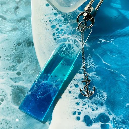 킬더실버 아크릴 레진 투명바다닻키링