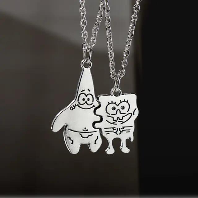 스펀지밥 우정 커플 목걸이 생일선물 쓸데없는 신박한 선물